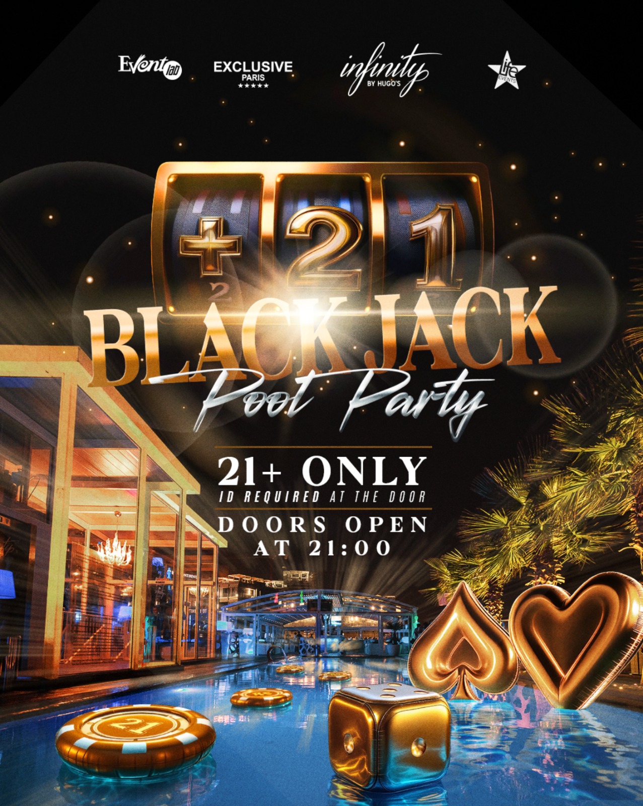 Image pour l'activité : Blackjack +21 Pool Party