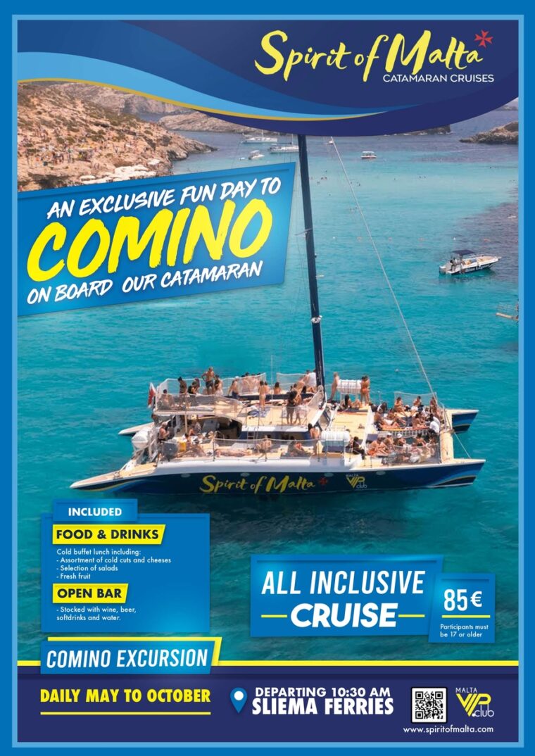 Image de l'événement populaire : Spirit of Malta Catamaran (Blue Lagoon)