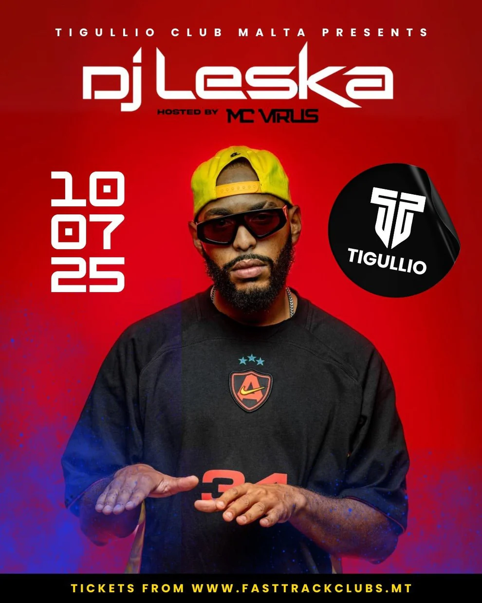Affiche du showcase de DJ LESKA