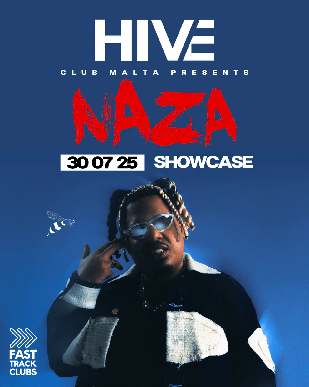 Affiche du showcase de NAZA